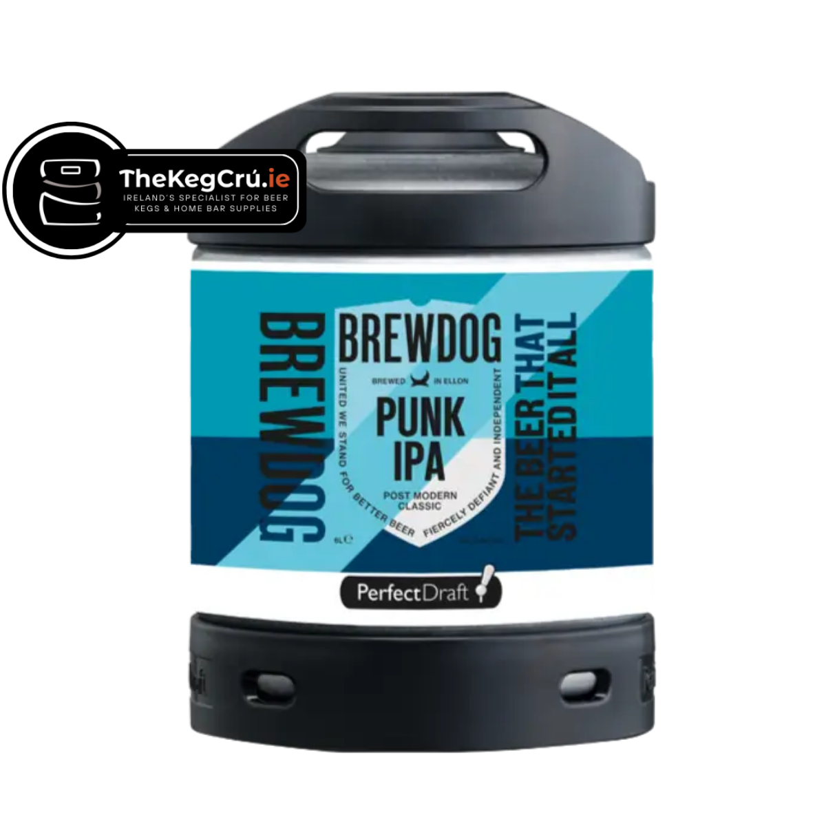 BrewDog Punk IPA PerfectDraft Keg – IPA – 5.4% ABV - 6L PerfectDraft Keg - TheKegCru.ie