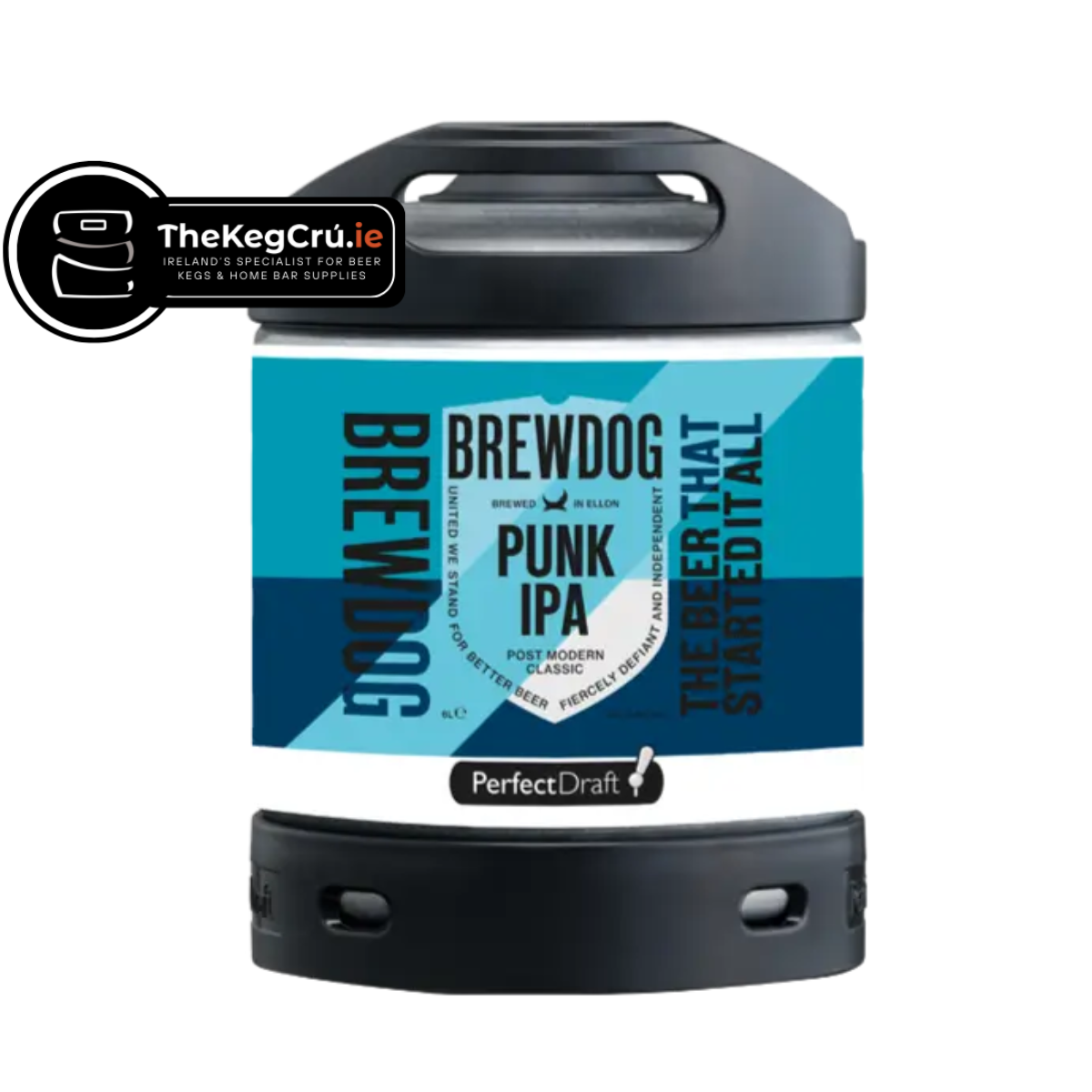 BrewDog Punk IPA PerfectDraft Keg – IPA – 5.4% ABV - 6L PerfectDraft Keg - TheKegCru.ie