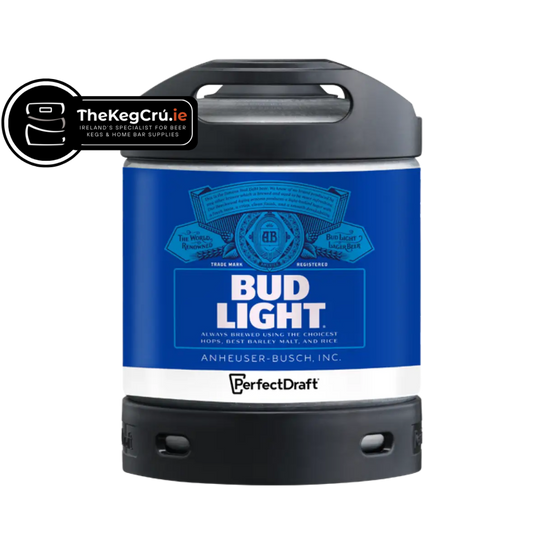Bud Light PerfectDraft Keg – Lager – 3.5% ABV - 6L PerfectDraft Keg - TheKegCru.ie