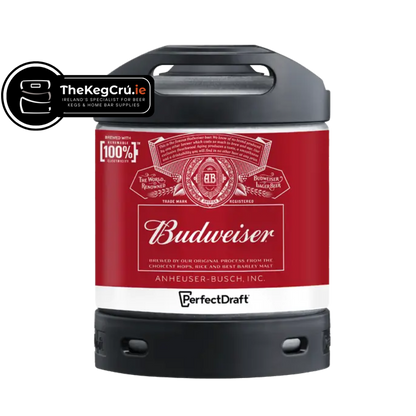 Budweiser PerfectDraft Keg - Lager– 4.5% ABV - 6L PerfectDraft Keg - TheKegCru.ie