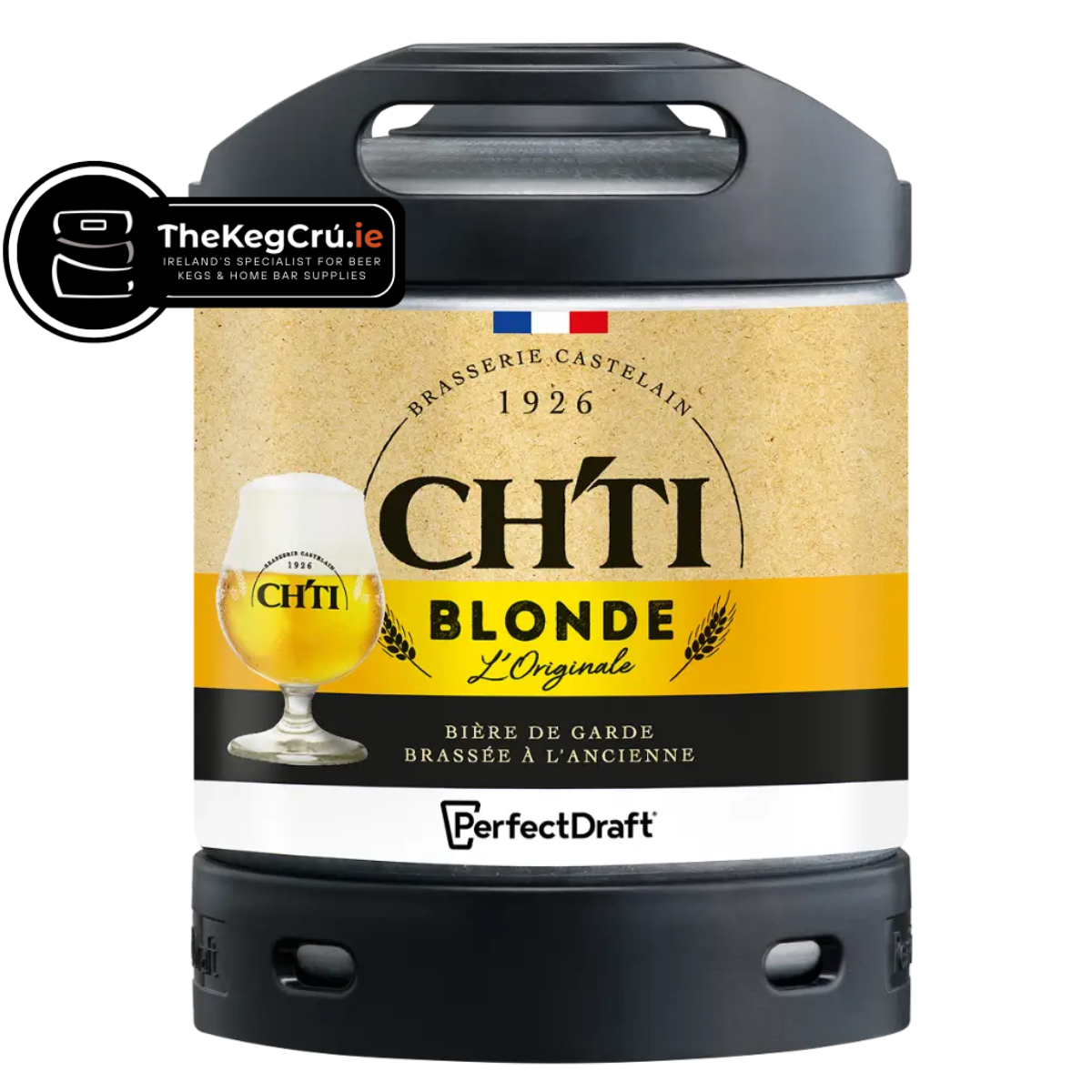 PerfectDraft - CH’TI Blonde – Blonde – 6.8% ABV - 6L PerfectDraft Keg - TheKegCru.ie