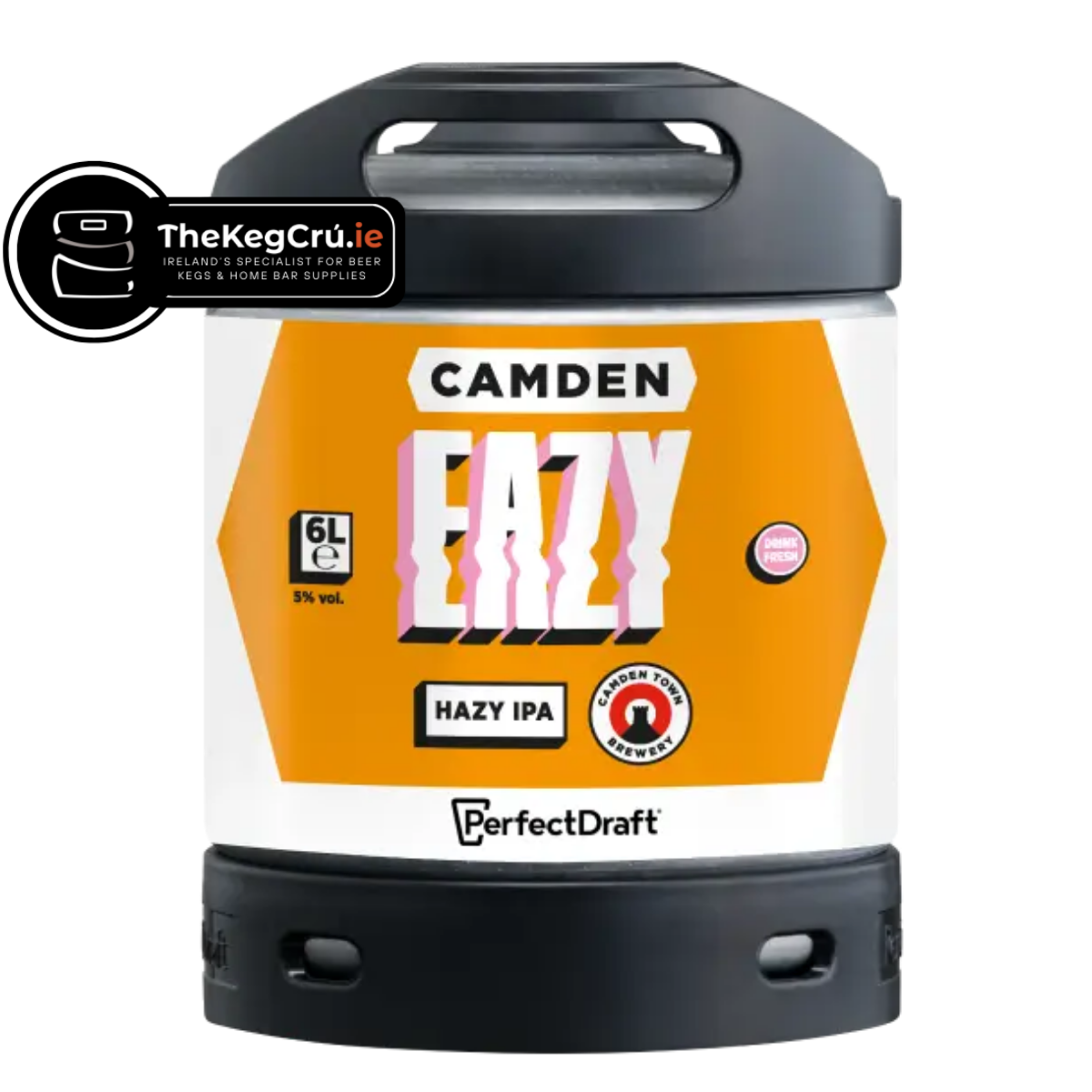 PerfectDraft - Camden Eazy - IPA– 5% ABV - 6L PerfectDraft Keg - TheKegCru.ie
