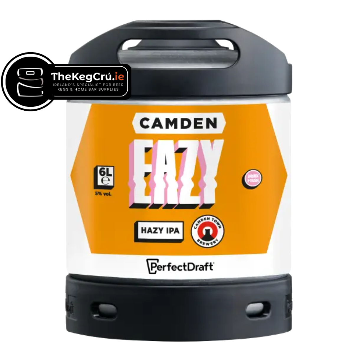 PerfectDraft - Camden Eazy - IPA– 5% ABV - 6L PerfectDraft Keg - TheKegCru.ie