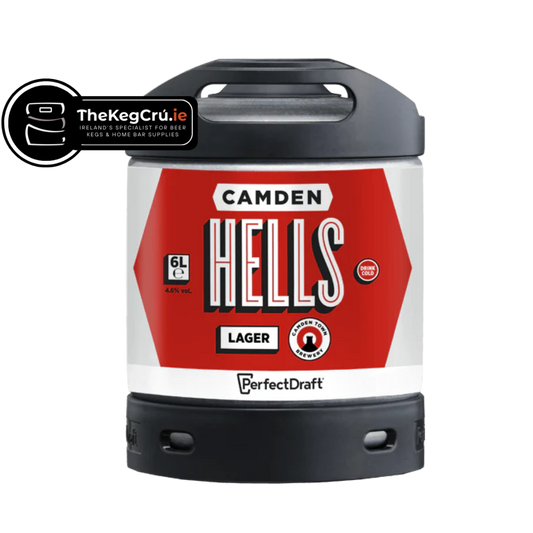 Camden Hells PerfectDraft Keg – Lager – 4.6% ABV - 6L PerfectDraft Keg - TheKegCru.ie