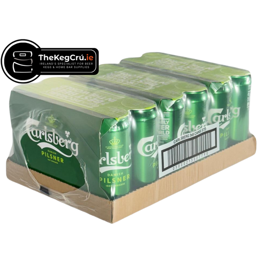 Carlsberg – Danish Lager - 3.4% ABV – Slab (24 Cans) (8 Cans x 3) - TheKegCru.ie