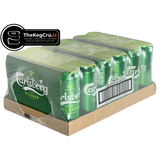 Carlsberg – Danish Lager - 3.4% ABV – Slab (24 Cans) (8 Cans x 3) - TheKegCru.ie
