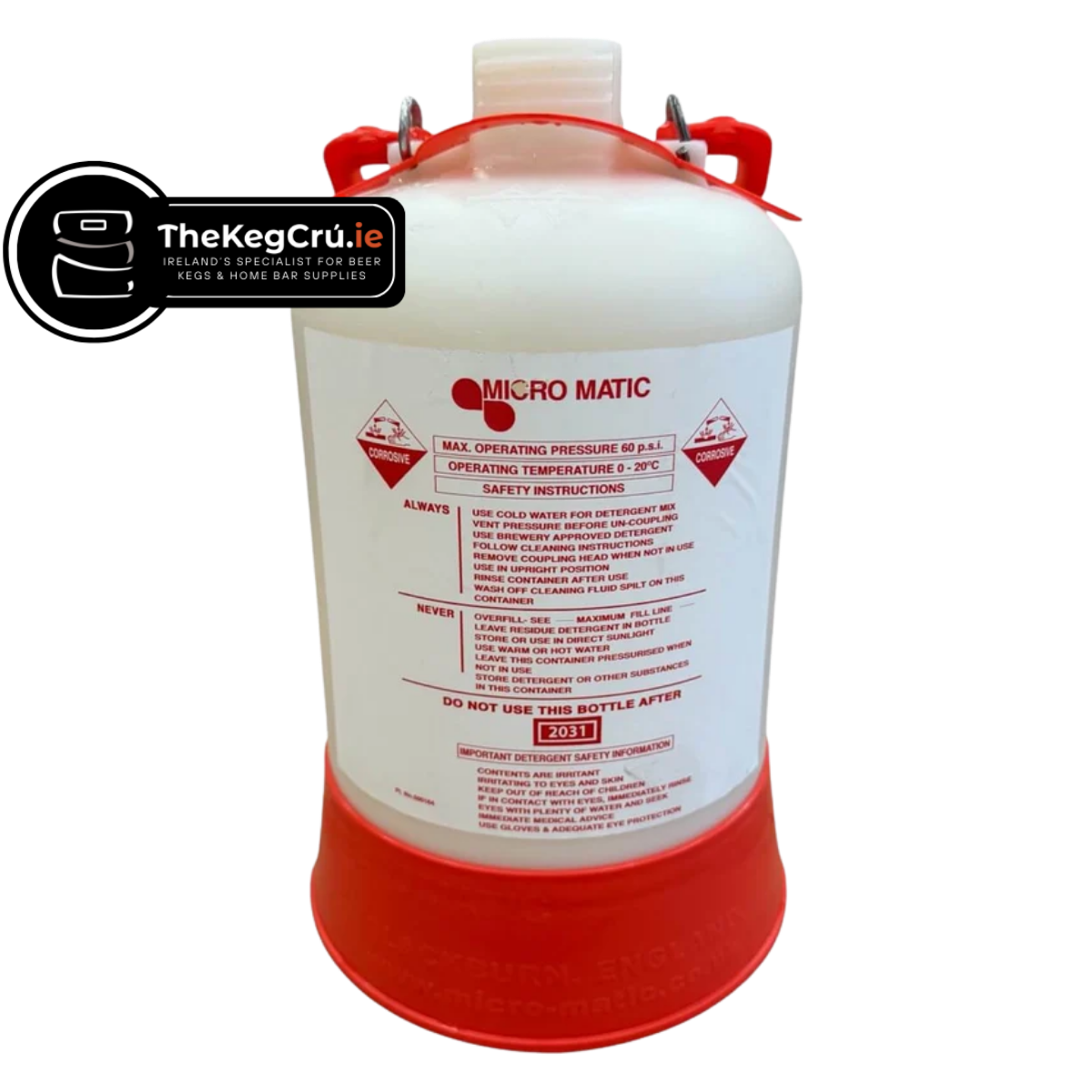 5L Beer Line Cleaning Bottle – Bottle Only