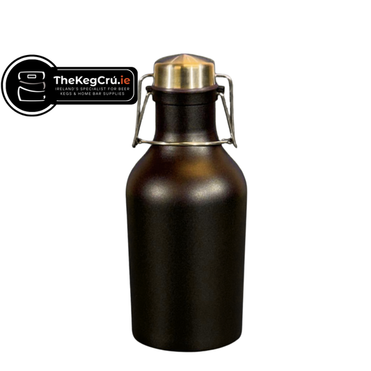 Swing Top Growler - Coated Black - 1L - TheKegCru.ie