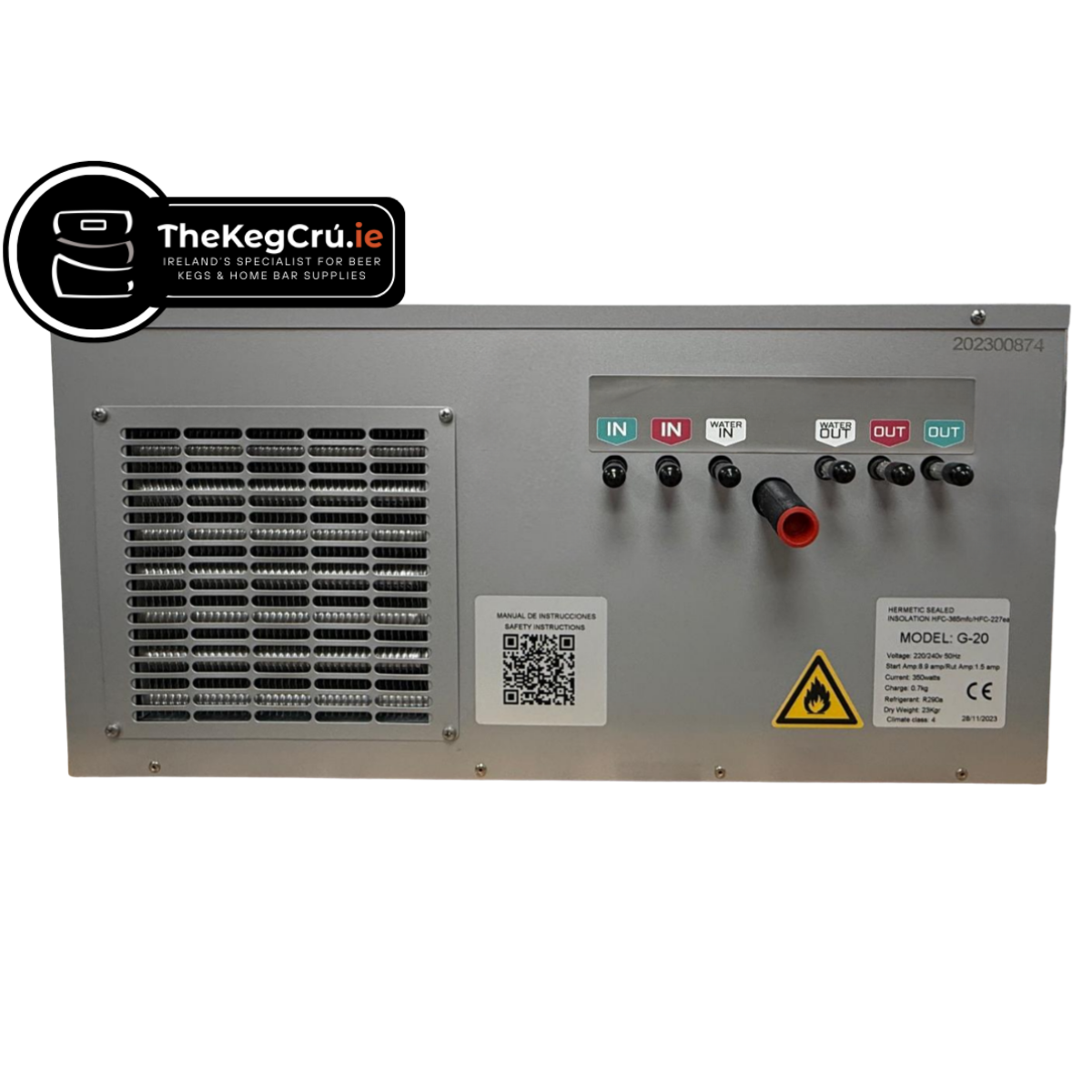 G20 2 Track Shelf Ice Bank Cooler - TheKegCru.ie