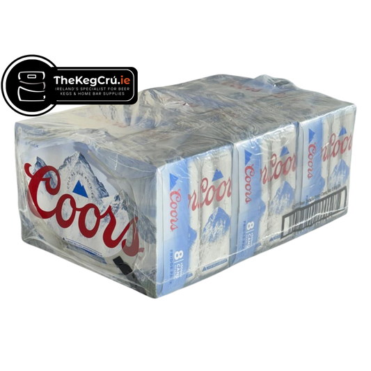 Coors – American Lager / Light Lager - 3.4% ABV – Slab (24 Cans) (8 Cans x 3) - TheKegCru.ie
