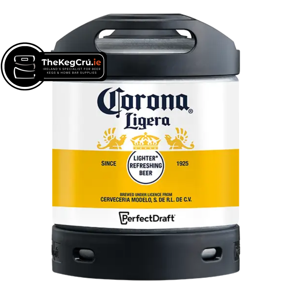 PerfectDraft - Corona Ligera - Lager – 3.2% ABV - 6L PerfectDraft Keg - TheKegCru.ie