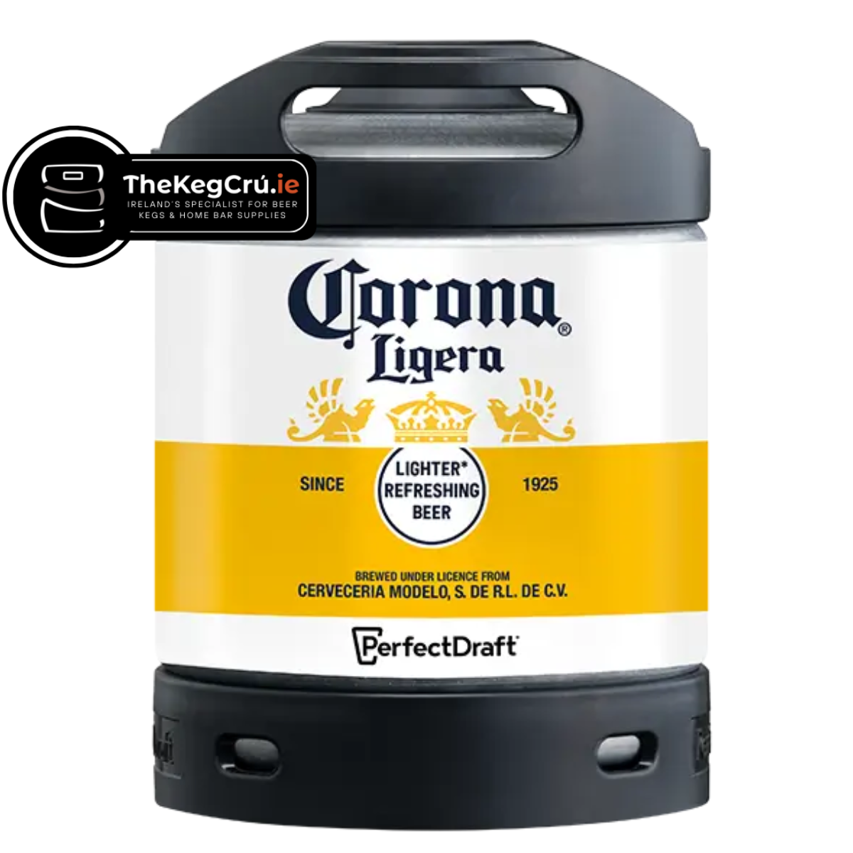 PerfectDraft - Corona Ligera - Lager – 3.2% ABV - 6L PerfectDraft Keg - TheKegCru.ie