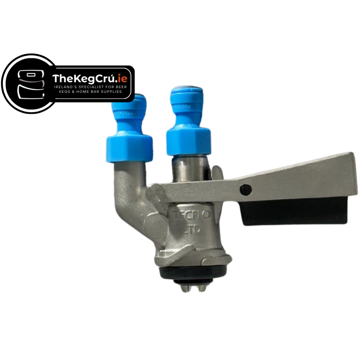 D Type - Tec-Flo - Keg Coupler (Line Fittings Included) - TheKegCru.ie
