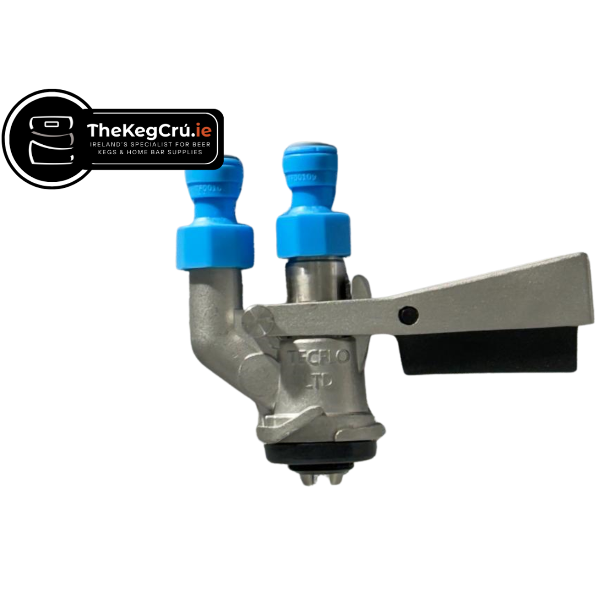 D Type - Tec-Flo - Keg Coupler (Line Fittings Included) - TheKegCru.ie
