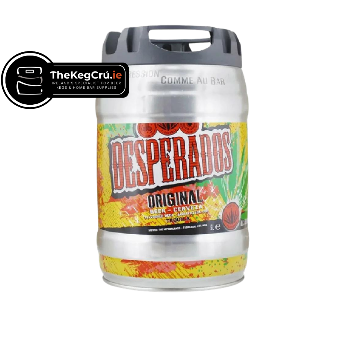 Desperados Original - Lager - 5.9% ABV - Fresh 5L Keg - TheKegCru.ie