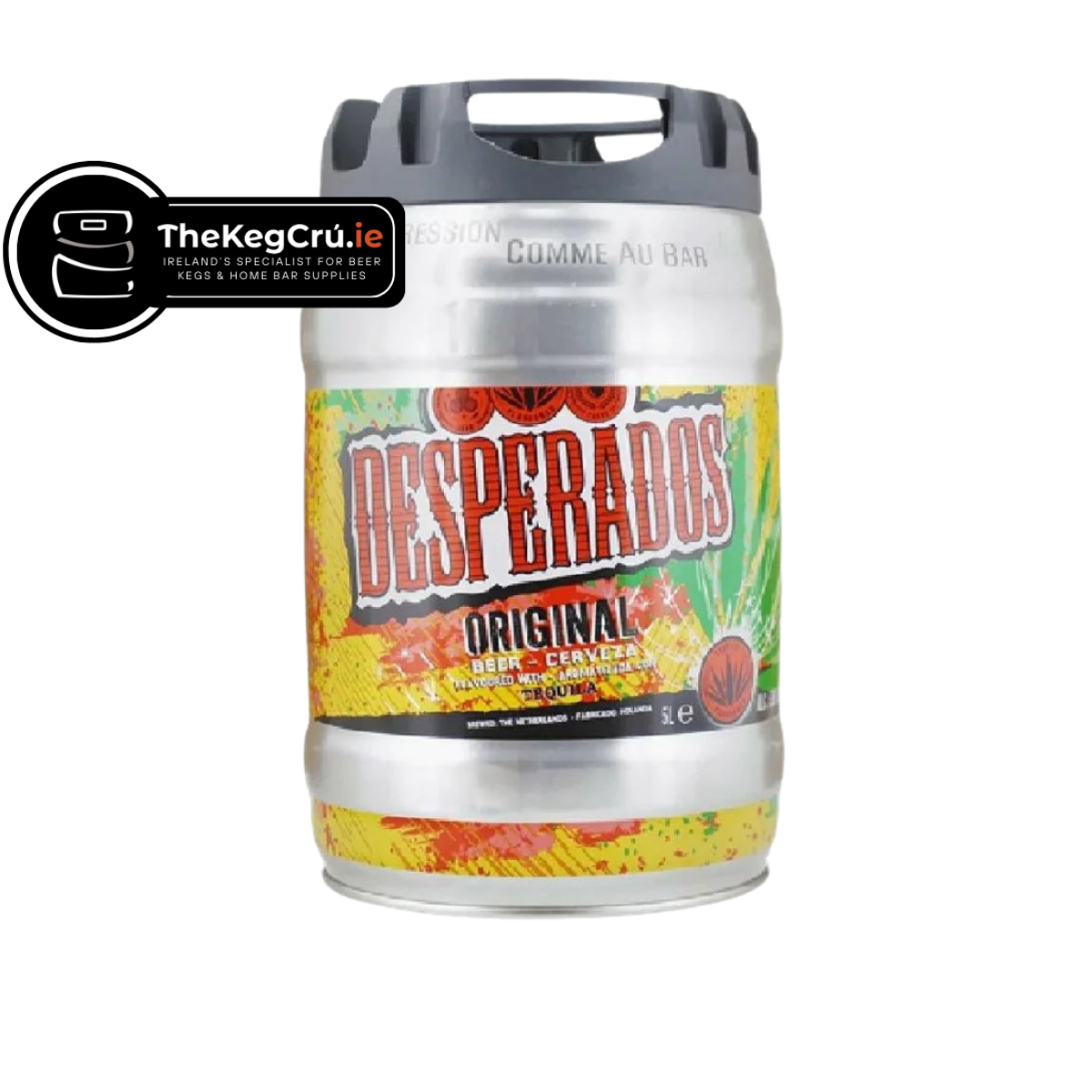 Desperados Original - Lager - 5.9% ABV - Fresh 5L Keg - TheKegCru.ie