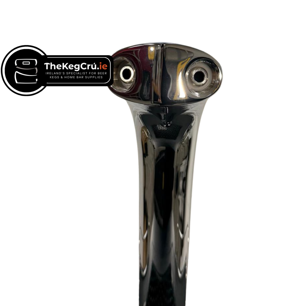 Metal Tower - Double Font - Chrome - TheKegCru.ie