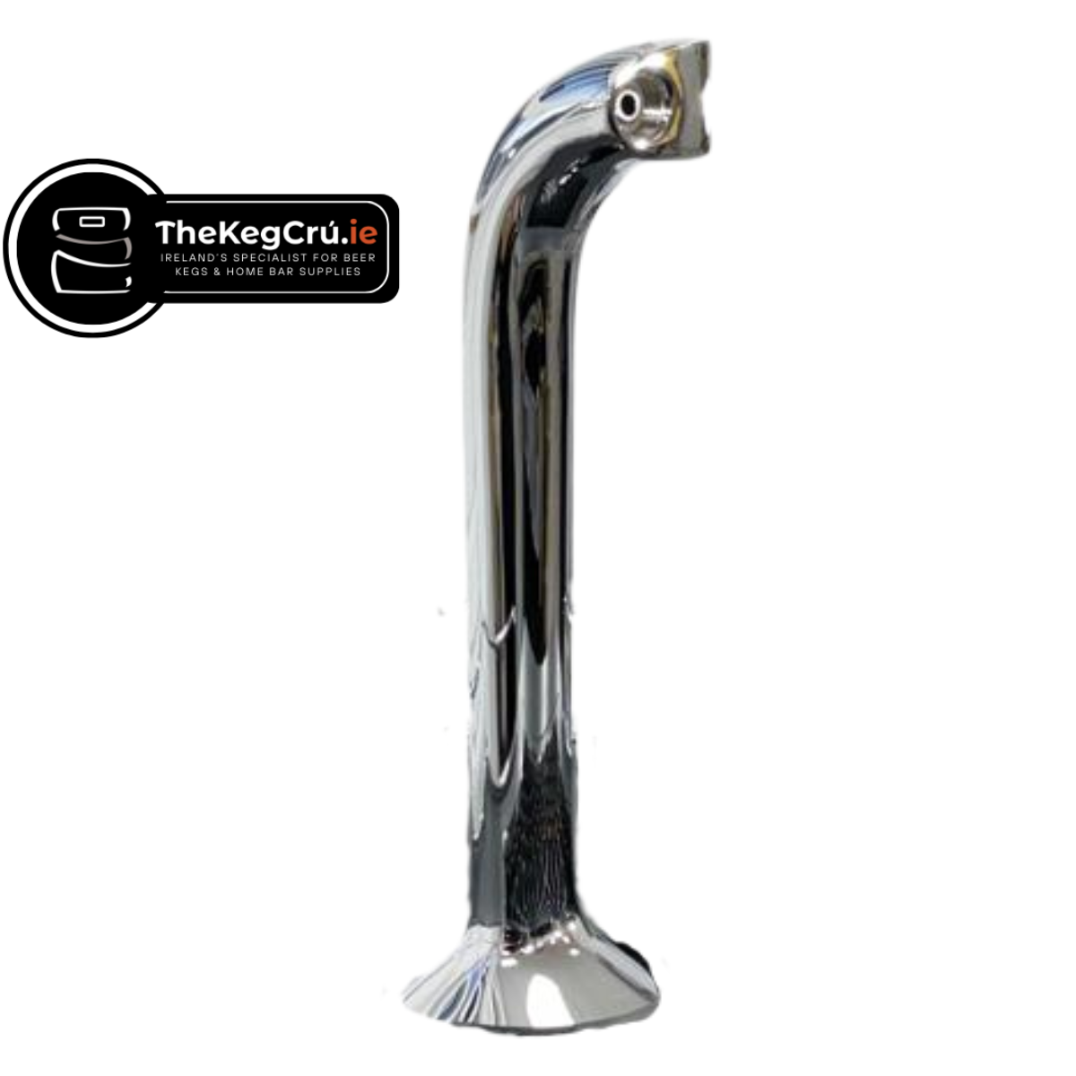 Metal Tower - Double Font - Chrome - TheKegCru.ie