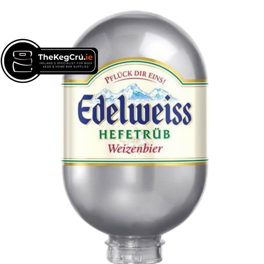 Edelweiss Hefetrüb Original Blade Keg -Hefeweizen – 5.3% ABV - 8L Blade Keg - TheKegCru.ie