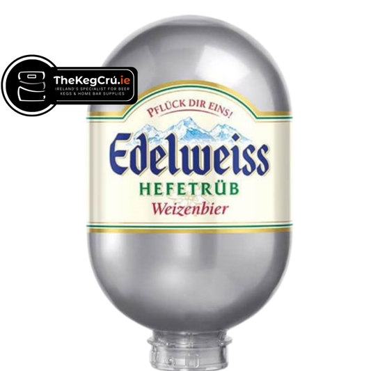 Edelweiss Hefetrüb Original Blade Keg -Hefeweizen – 5.3% ABV - 8L Blade Keg - TheKegCru.ie