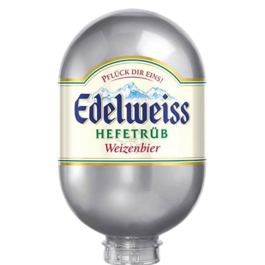 Edelweiss Hefetrüb Original Blade Keg -Hefeweizen – 5.3% ABV - 8L Blade Keg - TheKegCru.ie