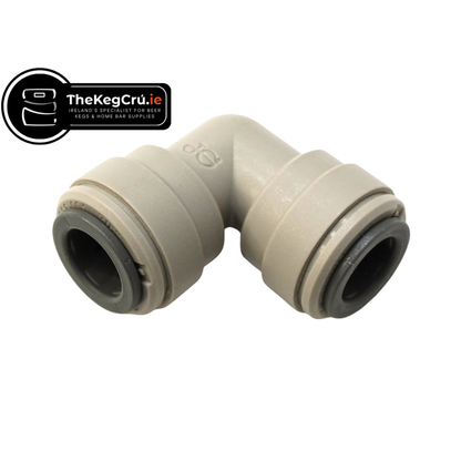 Elbow Connector - 5/16" Push Fit to 5/16" Push Fit - TheKegCru.ie