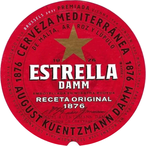 Estrella Damm - Lager - 4.6% ABV - 30L Keg (53 pints) - Stainless Steel Keg - Estrella