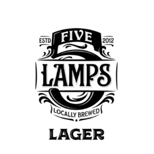 Five Lamps - Lager - 50L - Stainless Steel Keg - FiveLampsLager