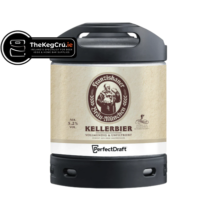 Franziskaner Kellerbier PerfectDraft Keg- Kellerbier - 5.2% ABV - 6L PerfectDraft Keg - TheKegCru.ie