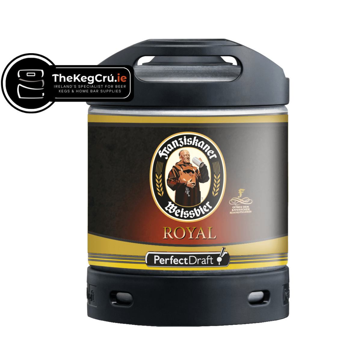 Franziskaner Royal Dunkelweizen PerfectDraft Keg – Wheat Beer – 6% ABV - 6L PerfectDraft Keg - TheKegCru.ie