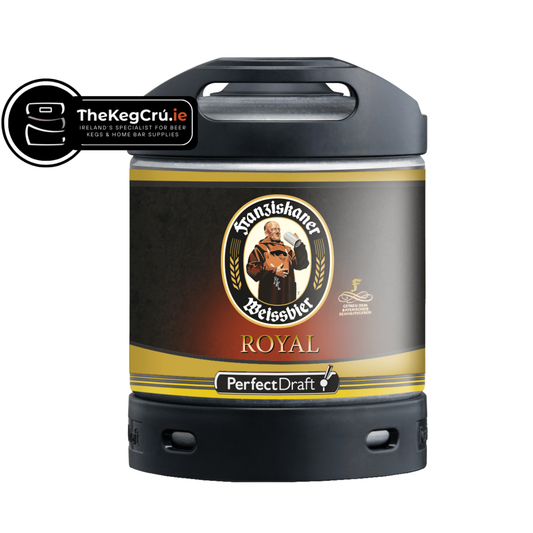 Franziskaner Royal Dunkelweizen PerfectDraft Keg – Wheat Beer – 6% ABV - 6L PerfectDraft Keg - TheKegCru.ie