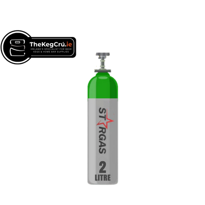 Gas - 75/25 Mix - 2L Gas Cylinder (NEW) - TheKegCru.ie