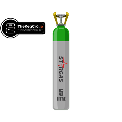 Gas - 75/25 Mix - 5L Gas Cylinder (NEW) - TheKegCru.ie