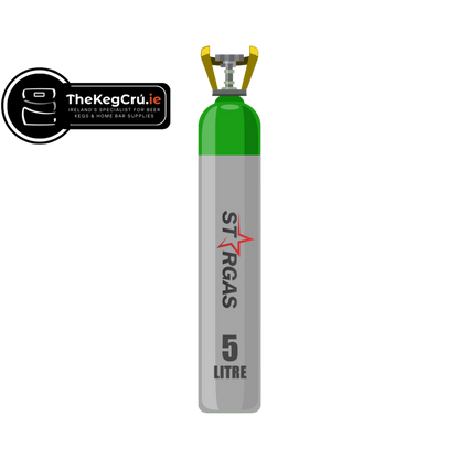 Gas - 75/25 Mix - 5L Gas Cylinder (NEW) - TheKegCru.ie