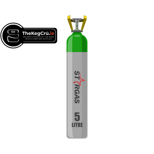 Gas - 75/25 Mix - 5L Gas Cylinder (NEW) - TheKegCru.ie