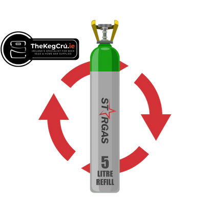 Refill Gas - 50/50 Mix - 5L Gas Cylinder - TheKegCru.ie