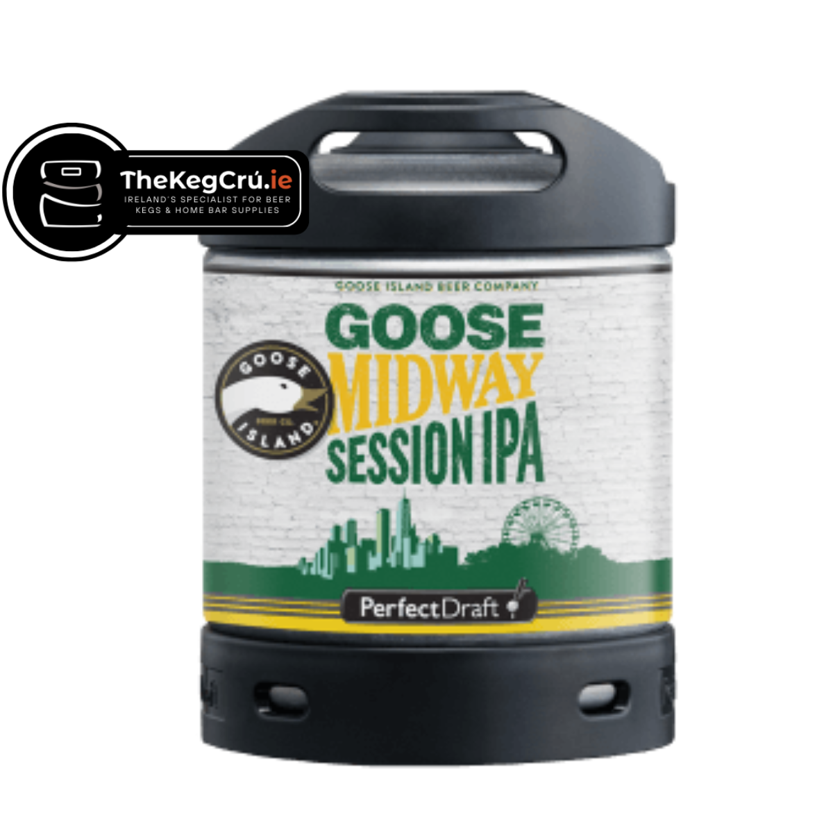 Goose Island Midway PerfectDraft Keg - Session IPA - 4.1% ABV - 6L PerfectDraft Keg - TheKegCru.ie