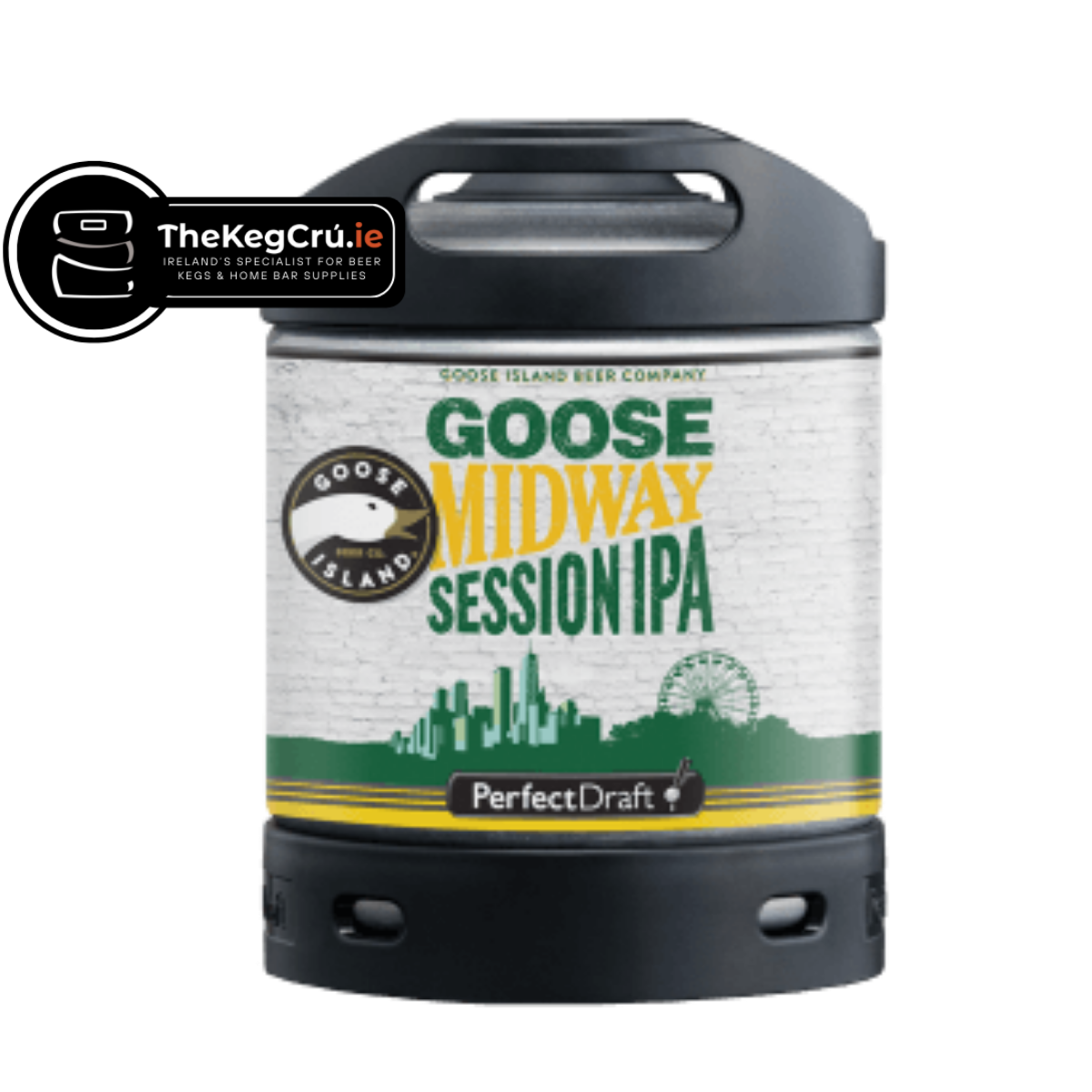 Goose Island Midway PerfectDraft Keg - Session IPA - 4.1% ABV - 6L PerfectDraft Keg - TheKegCru.ie