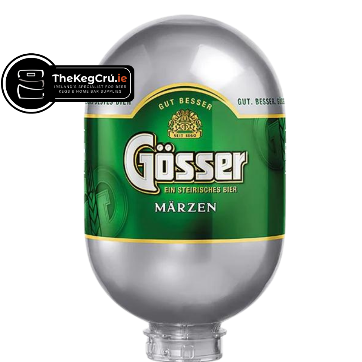 Gosser Marzen Blade Keg – Lager – 5.2% ABV - 8L Blade Keg - TheKegCru.ie