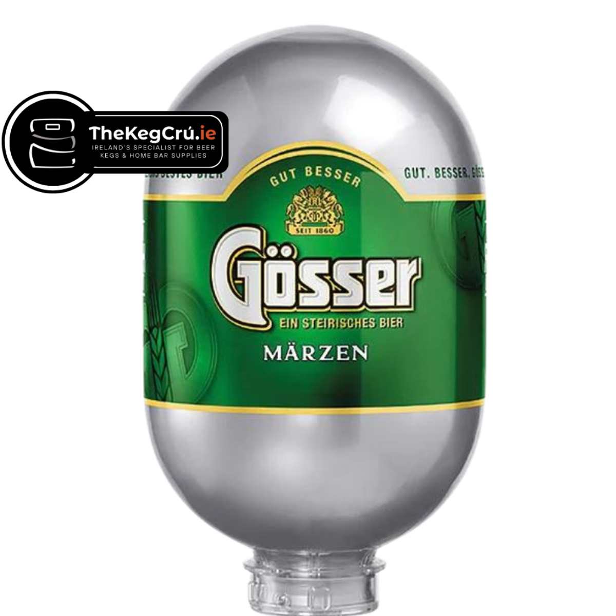 Gosser Marzen Blade Keg – Lager – 5.2% ABV - 8L Blade Keg - TheKegCru.ie