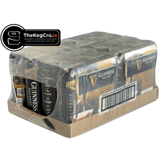 Guinness Nitro Surge – Stout -  4.2% ABV – Slab (24 Cans) (6 Cans x 4)