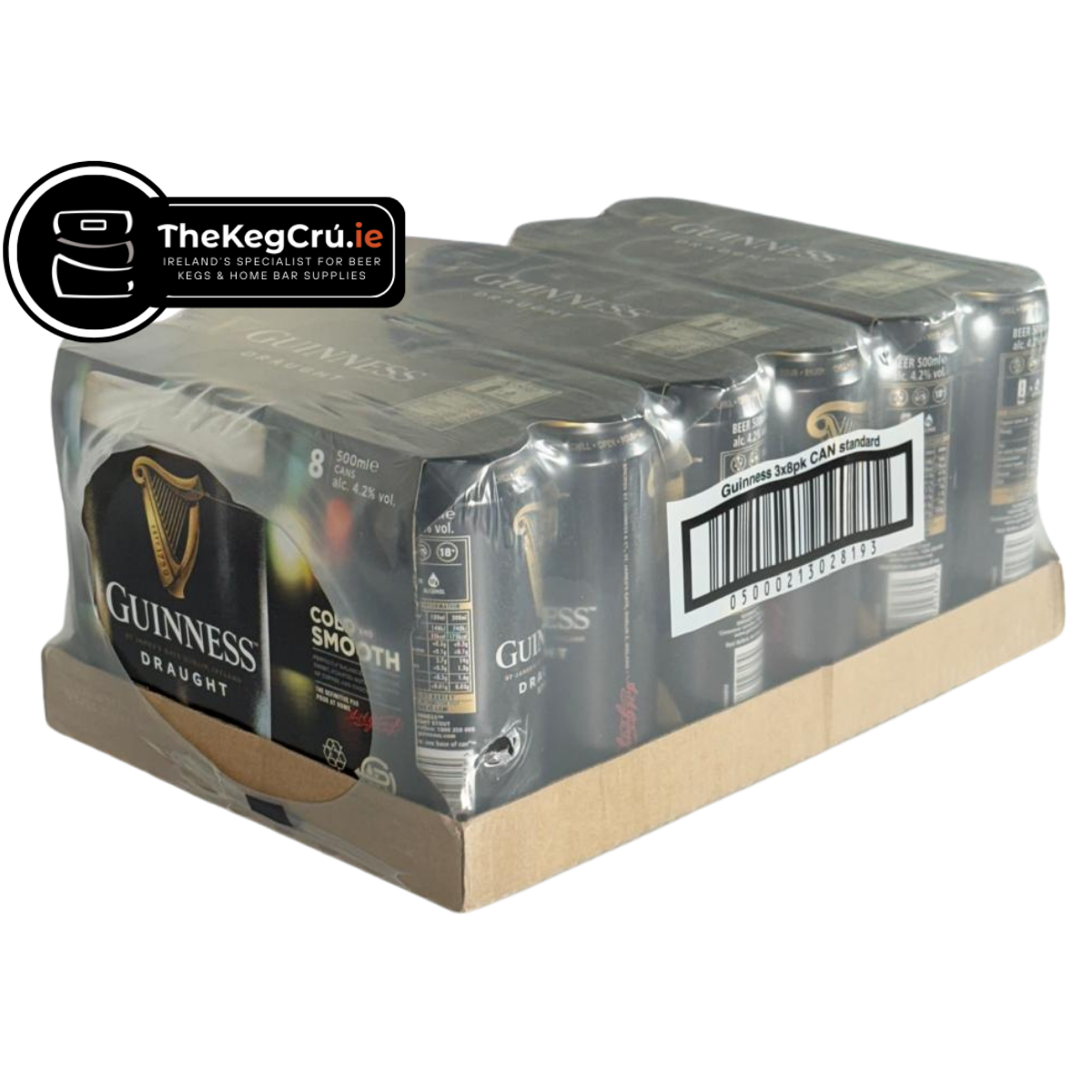 Guinness – Stout -  4.2% ABV – Slab (24 Cans) (8 Cans x 3)