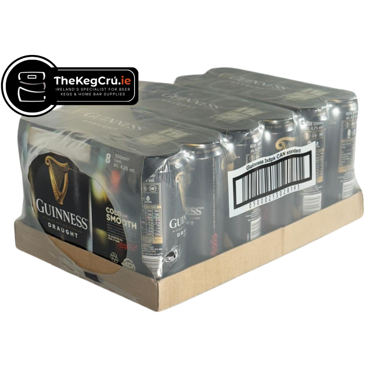 Guinness – Stout -  4.2% ABV – Slab (24 Cans) (8 Cans x 3)