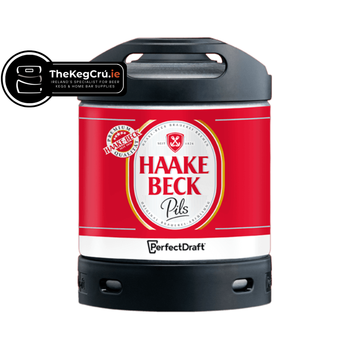 PerfectDraft - Haake Beck Pils – Lager – 4.9% ABV - 6L PerfectDraft Keg - TheKegCru.ie