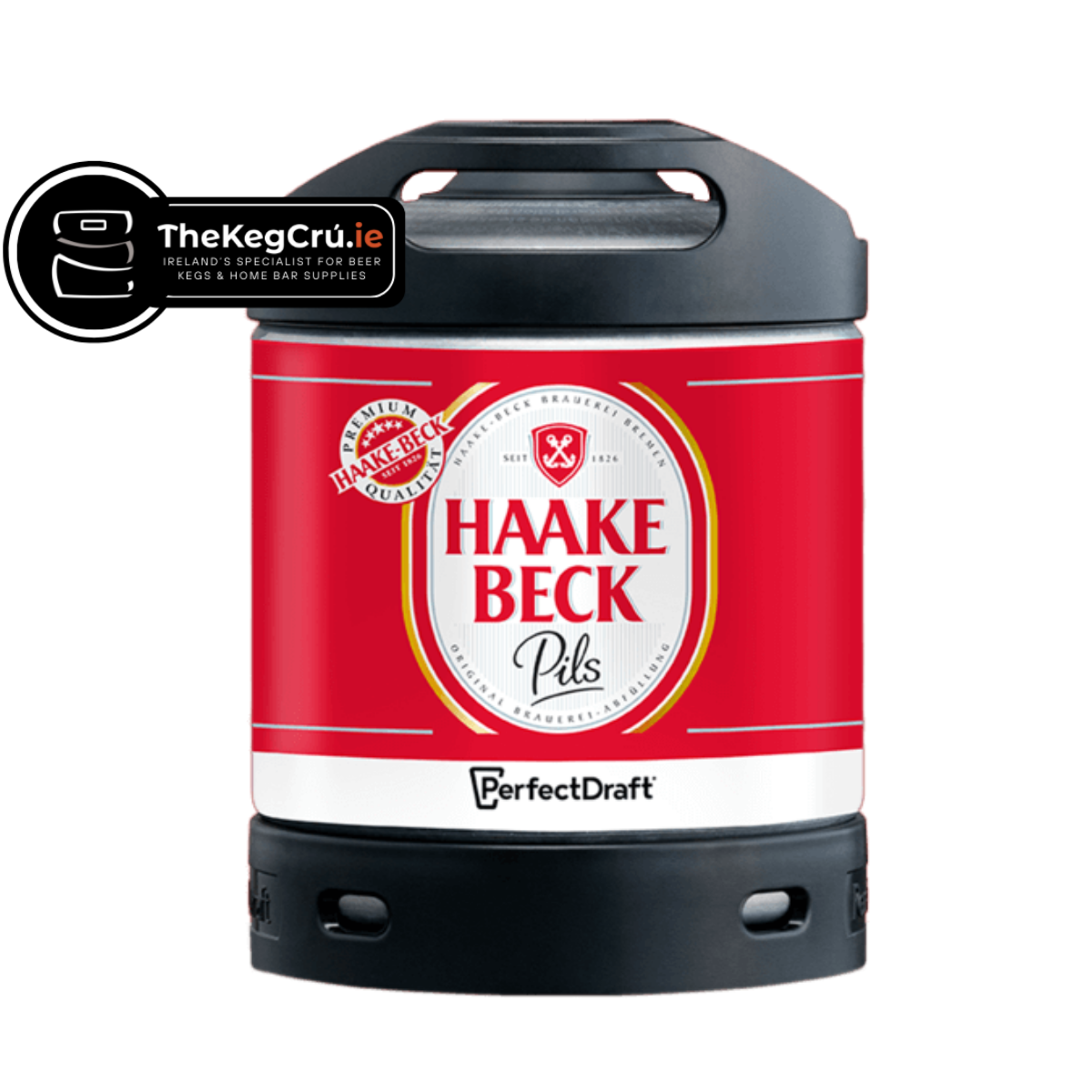 PerfectDraft - Haake Beck Pils – Lager – 4.9% ABV - 6L PerfectDraft Keg - TheKegCru.ie
