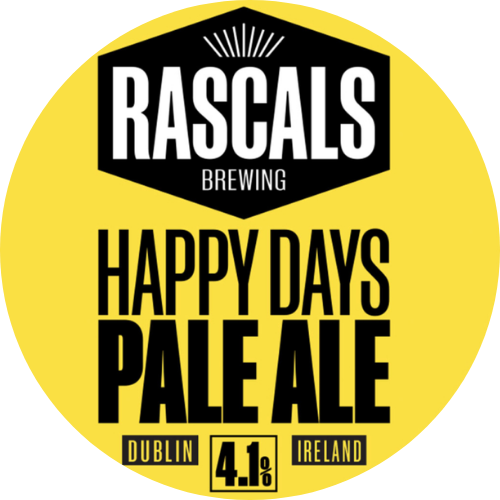 Rascals - Happy Days - Pale Ale - 4.1% ABV - 50L Stainless Steel Keg - TheKegCru.ie