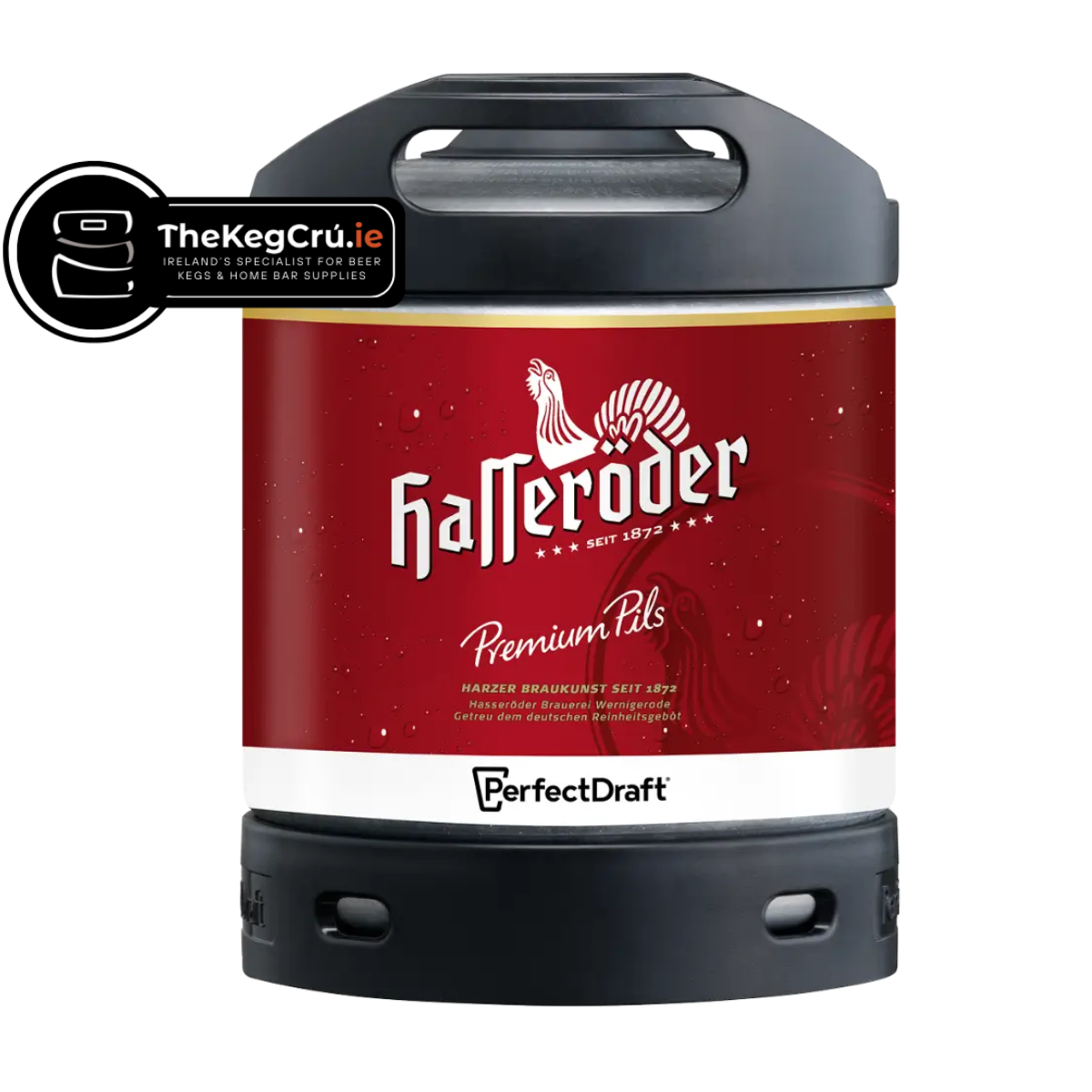 Hasseroder PerfectDraft Keg - Lager - 4.9 % ABV - 6L PerfectDraft Keg - TheKegCru.ie