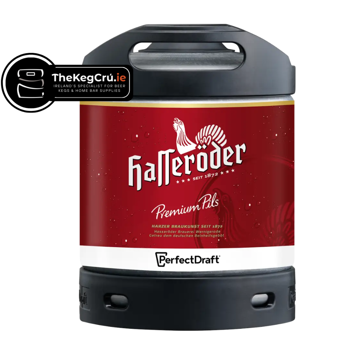 Hasseroder PerfectDraft Keg - Lager - 4.9 % ABV - 6L PerfectDraft Keg - TheKegCru.ie
