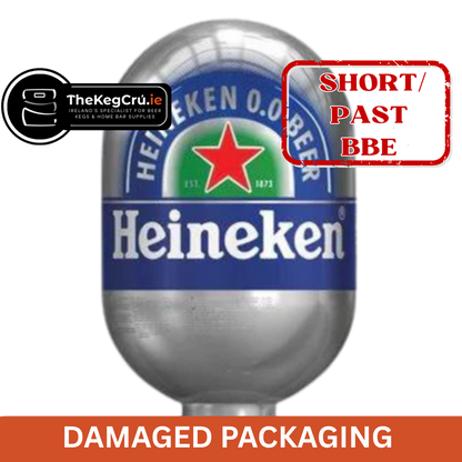 Heineken 0.0 Blade Keg - Non Alcoholic Lager – 0.0% ABV - 8L Blade Keg - TheKegCru.ie