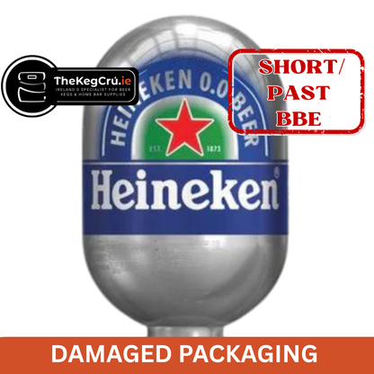Heineken 0.0 Blade Keg - Non Alcoholic Lager – 0.0% ABV - 8L Blade Keg - TheKegCru.ie